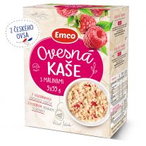 Emco Ovsená kaša s malinami 5 x 55 g
