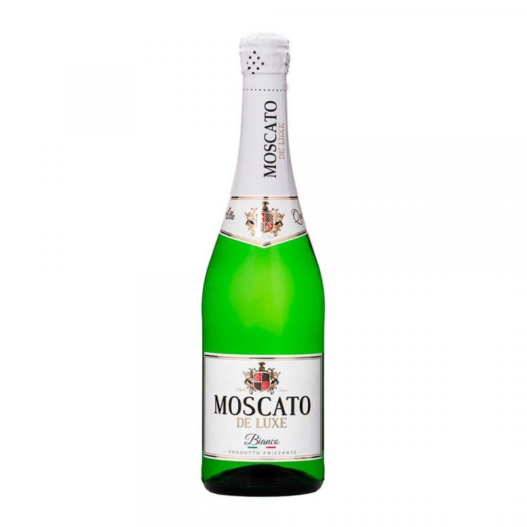 Moscato De Luxe Bianco alkoholický nápoj sýtený 0,75 l - eDELIA.sk