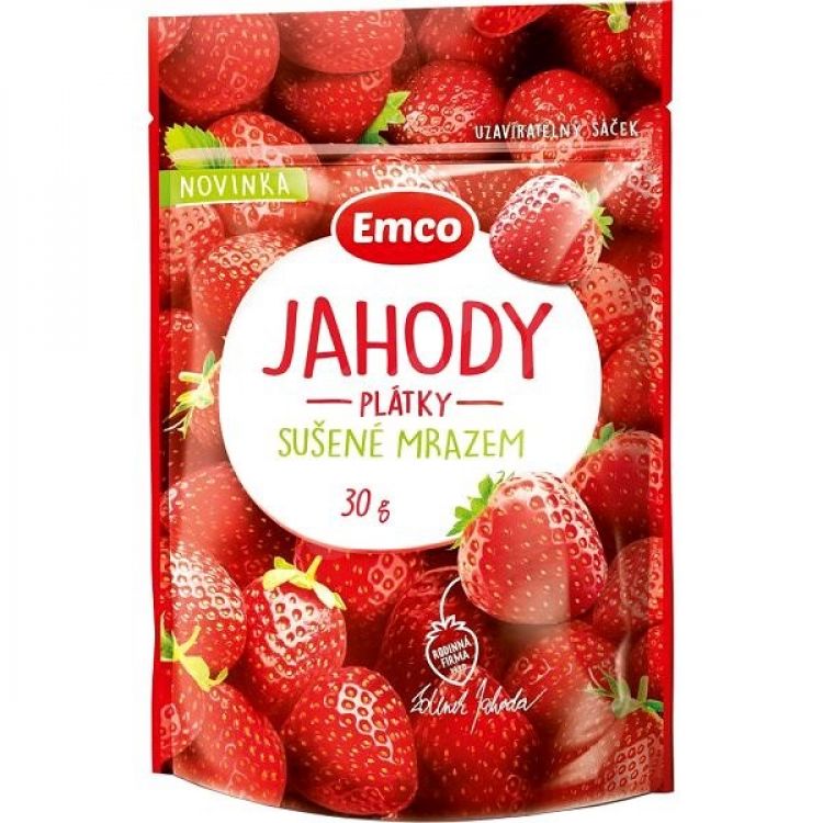 Emco  Mrazom sušené jahody 30g