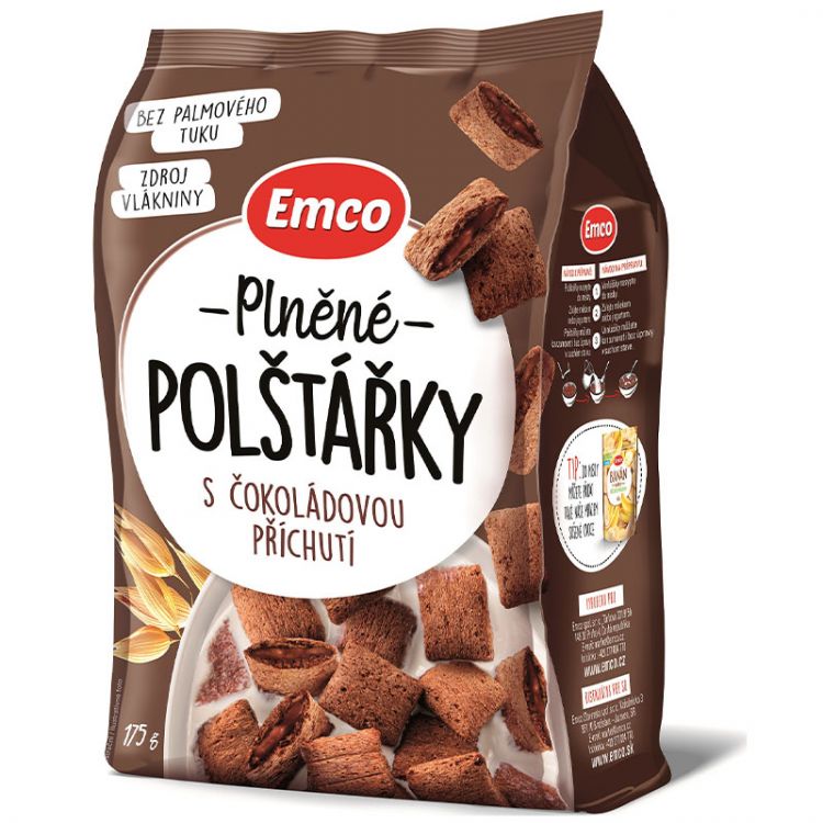 Emco  Vankúšiky čokoládové 175g