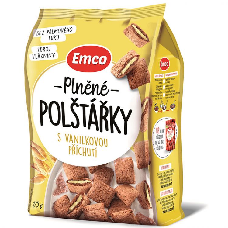 Emco  Vankúšiky vanilkové 175g