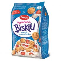 Emco Biskiti ovsené sušienky s mliečnou príchuťou a jahodami 350 g