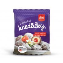 Stará mama Čokoládové knedličky plnené vanilkovo jahodovou náplňou 450 g