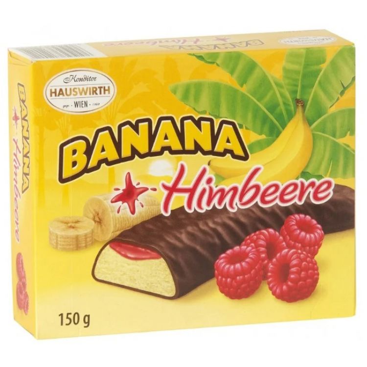 Hauswirth Banán+Maliny 150 g