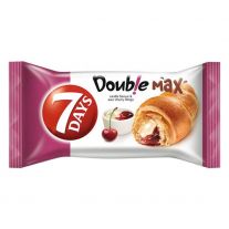 7 Days Double Max Croissant s náplňou s vanilkovou príchuťou a s višňovou náplňou 80 g