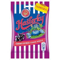 Hašlerky Čierne ríbezle, cukríky s príchuťou bylín, mentolu a čiernych ríbezlí 90 g