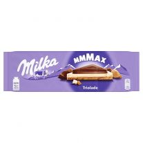 Milka Mmmax Triolade biela, horká a mliečna čokoláda 280 g