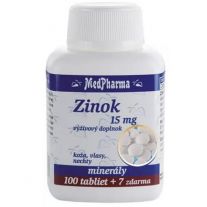 MEDPHARMA Zinok 15 mg 100 + 7 tabliet ZADARMO