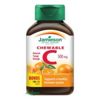 JAMIESON Vitamín C 500 mg tablety na cmúľanie s príchuťou pomaranča 120 tbl