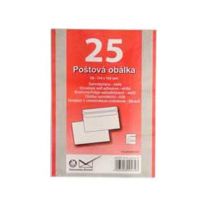 Obálka C6 samolepiaca 114 x 162 mm; 25 ks