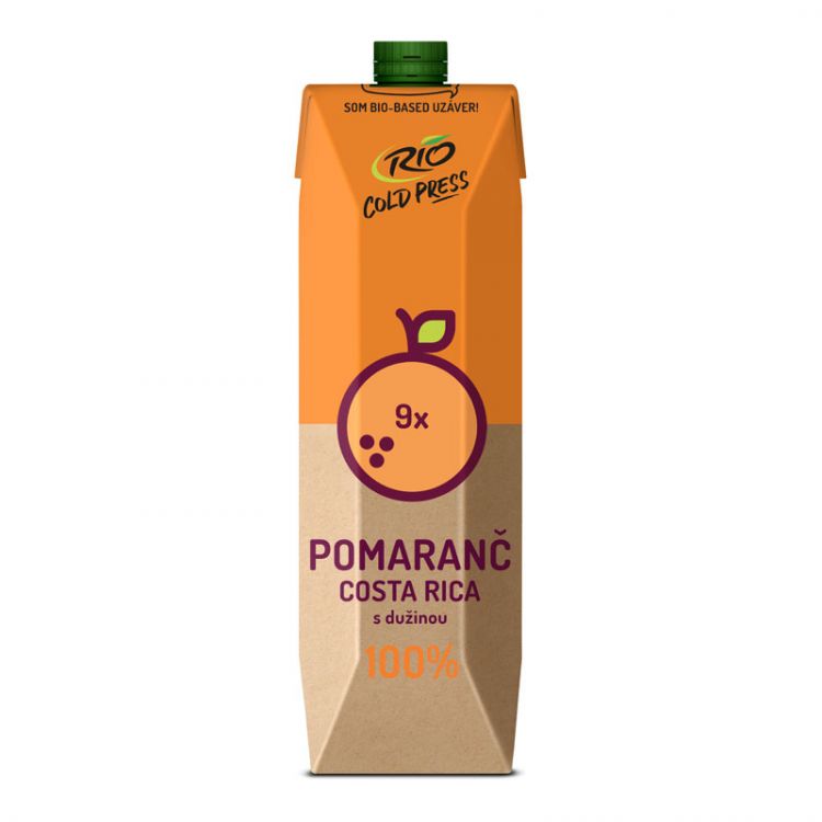 Rio Cold Press 100% pomaranč s dužinou 1 l