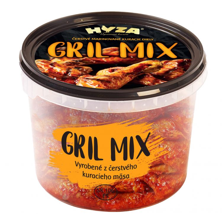 Hyza Grilovacie americke mix diely - vedierko