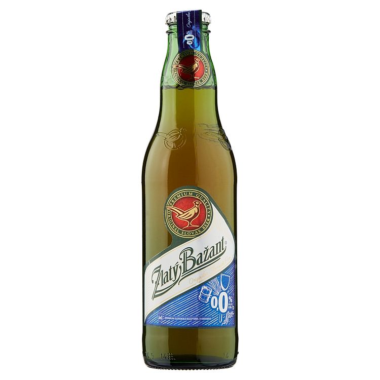 Zlatý Bažant 0,0% svetlé nealkoholické pivo 330 ml