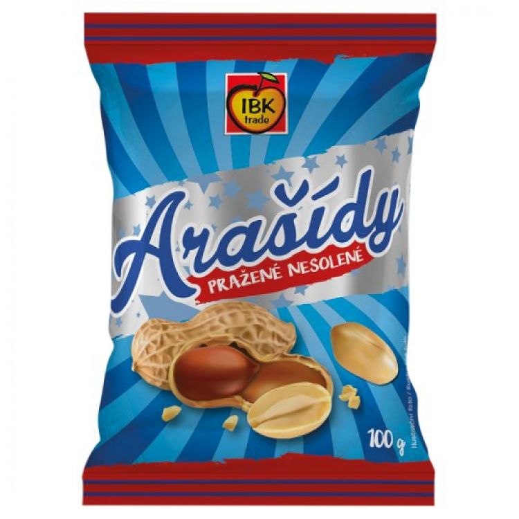 IBK Arašidy pražené nesolené 100g