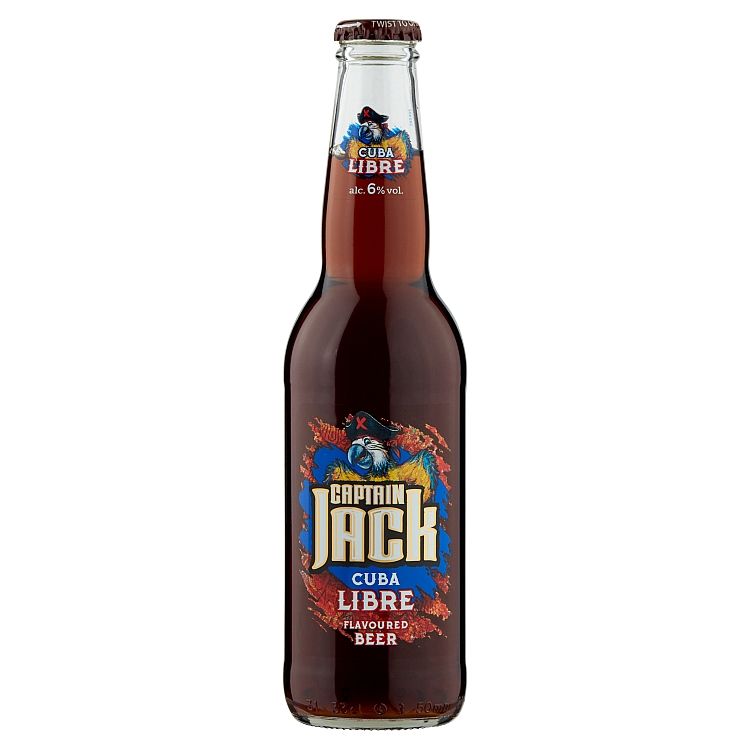 Captain Jack Cuba Libre pivo špeciálny ležiak polotmavý ochutené 330 ml