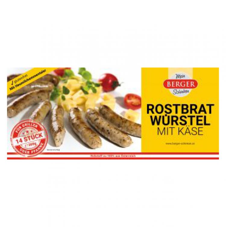 Berger Grilovacie klobásky so syrom (14ks) 300g