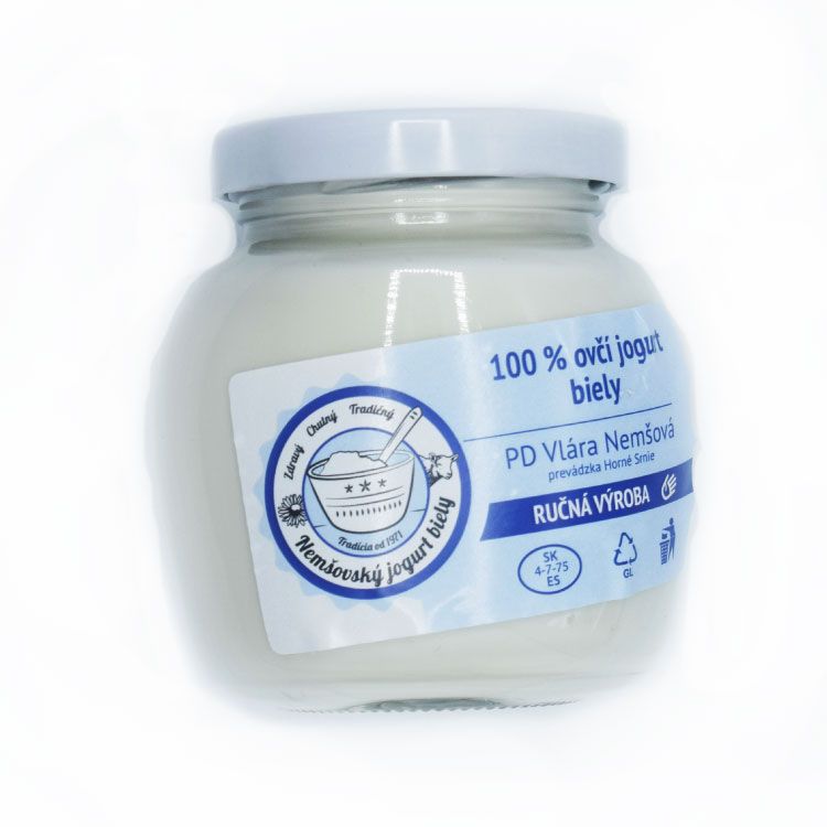 Nemšovský ovčí jogurt biely 190ml - eDELIA.sk