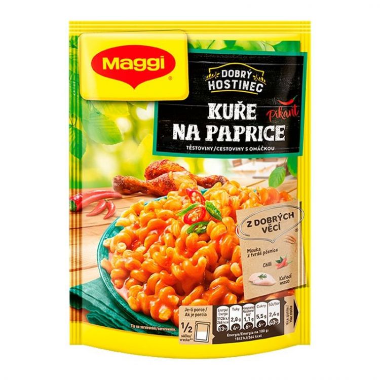 MAGGI Dobrý Hostinec Kura na paprike pikant cestoviny s omáčkou vrecko 146 g