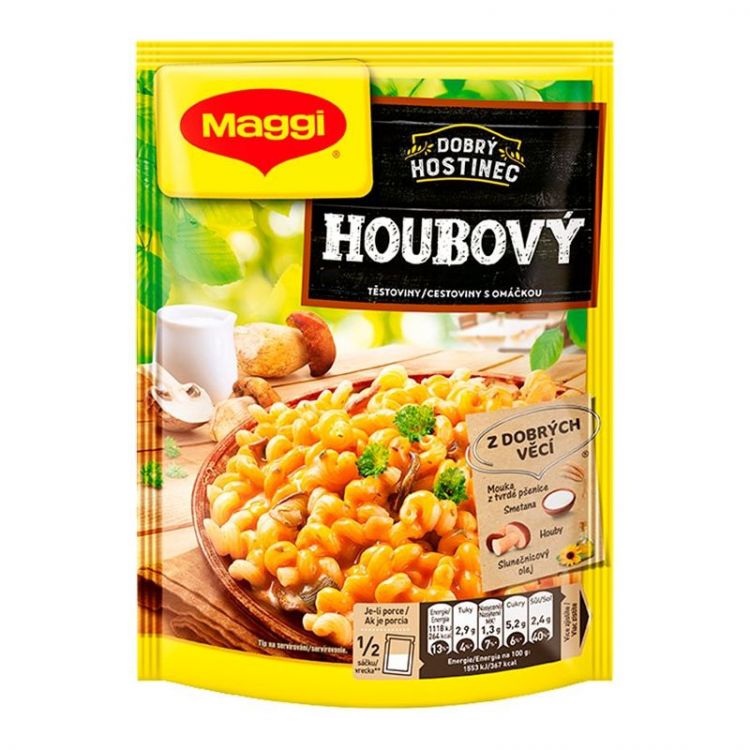 MAGGI Dobrý Hostinec Hubový cestoviny s omáčkou vrecko 144 g