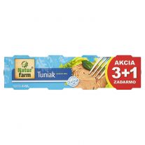 Natur Farm Tuniak v prírodnom náleve 4 x 80 g