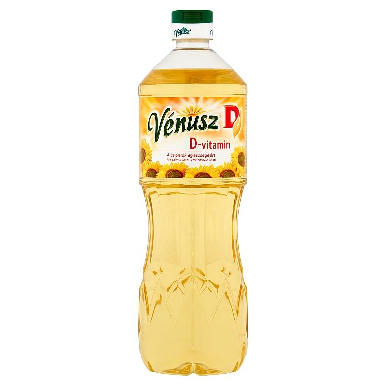 Venusz D-vitamin rafinovaný jedlý jednodruhový rastlinný olej slnečnicový 1 l