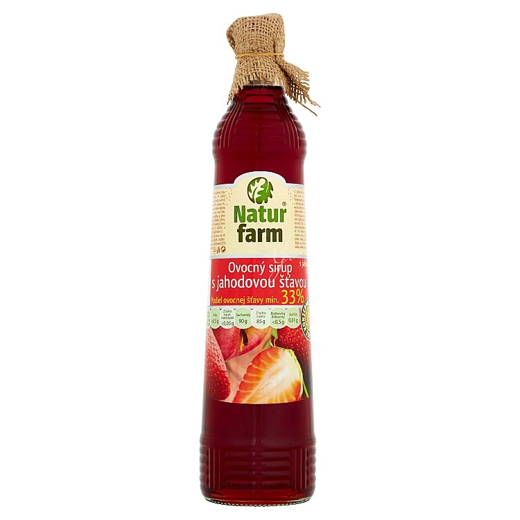 Natur Farm Ovocný sirup s jahodovou príchuťou 0,7 l
