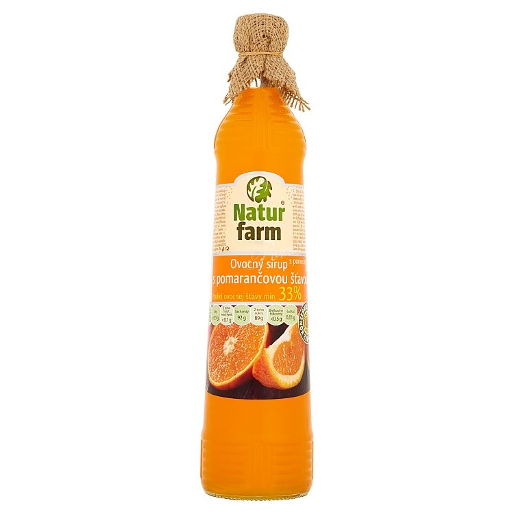 Natur Farm Ovocný sirup s pomarančovou šťavou 0,7 l