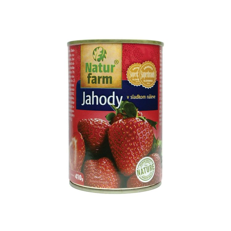Kompot Natur Farm Jahodovy 400 g PLECH