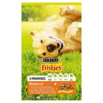 FRISKIES Dog Balance s kuraťom a pridanou zeleninou 10 kg