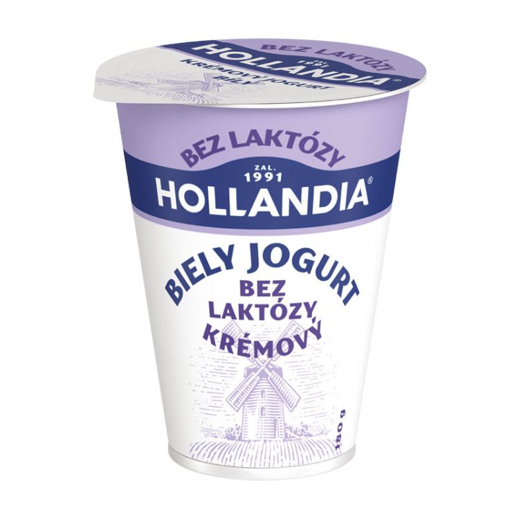 Hollandia Jogurt bez laktózy biely 180 g