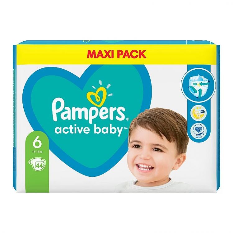 Pampers Active Baby Plienky Veľ. 6 ks44, 13kg-18kg