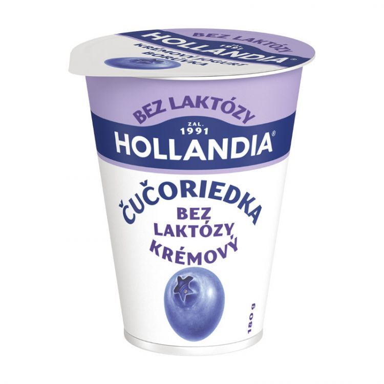 Hollandia Jogurt bez laktózy čučoriedka 180 g