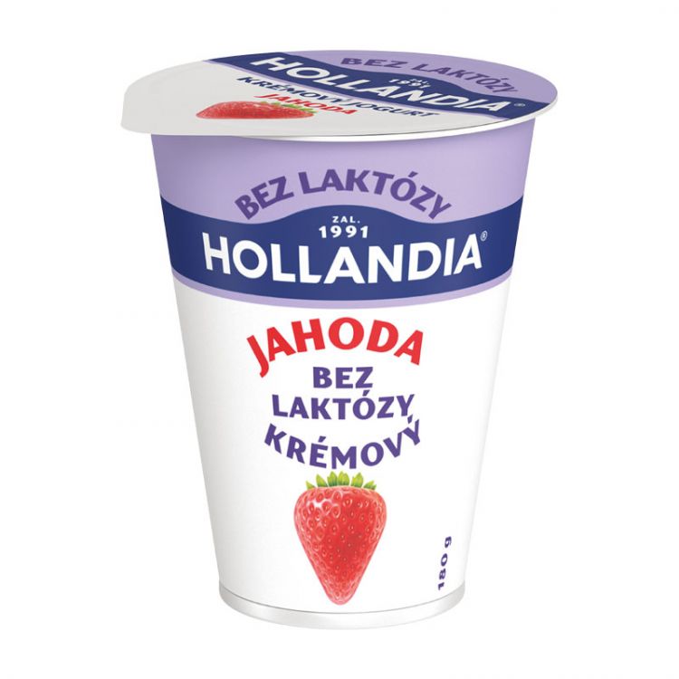 Hollandia Jogurt bez laktózy jahoda 180 g
