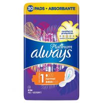 Always Platinum Normal (Veľkosť 1) Menštruačné Vložky S Krídelkami 30 ks