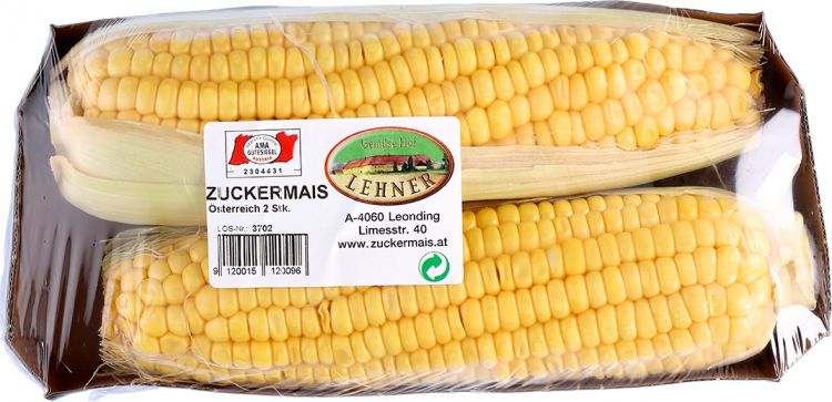 Kukurica balena 2 kusy balenie / Zuckermais frisch 2stk