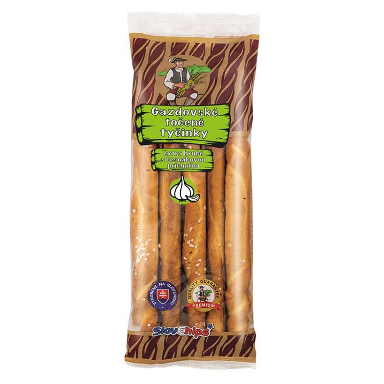Gazdovské točené tyčinky cesnakové  100g