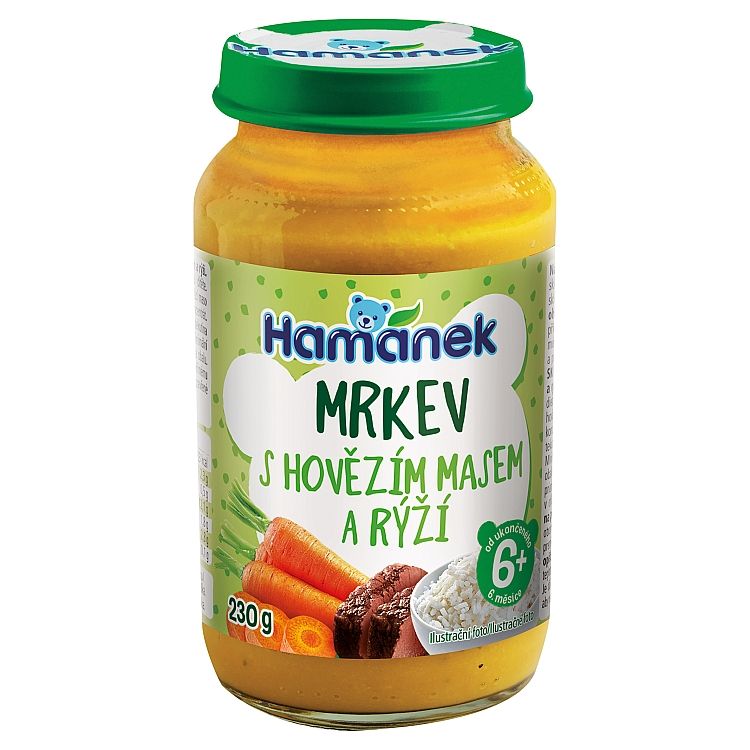 Hamánek Ryža s karotkou a hovädzím mäsom 230 g