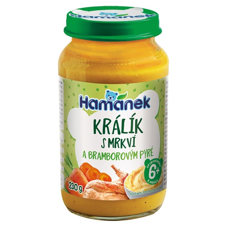 Hamánek Králik so zemiakmi v mrkvovej omáčke 230 g