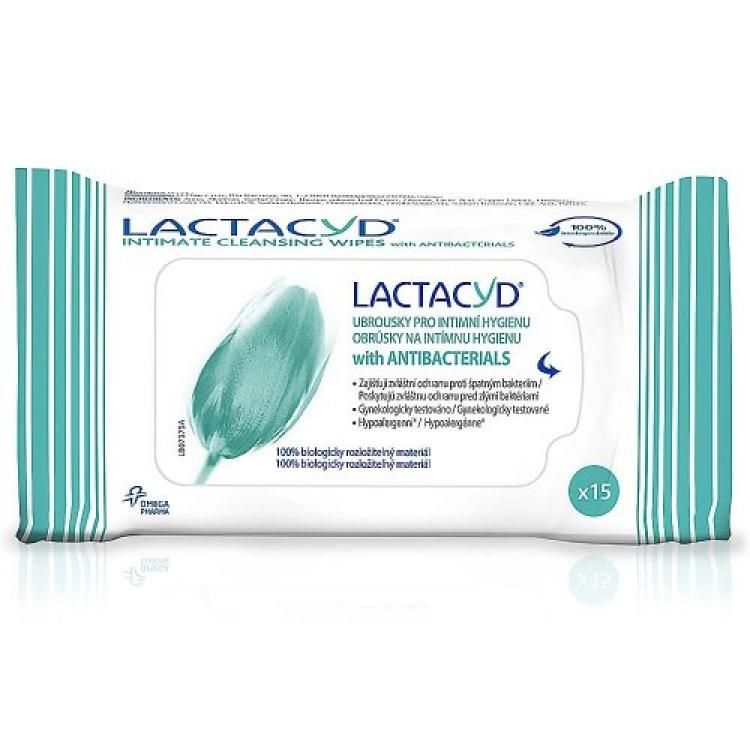 Lactacyd obrúsky na intímnu hygienu Antibacterials 15ks