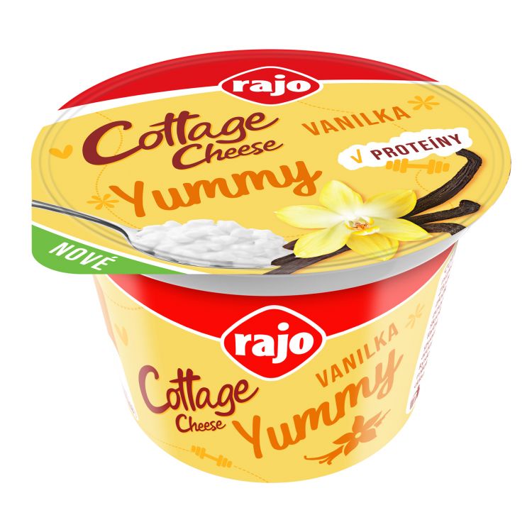 Rajo Cottage Cheese Yummy Vanilka 180 g