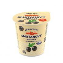 MILSY Bánovecká Smotanový jogurt Čierna Ríbezľa 145 g
