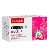 Popradský Chudnutie a očista bylinný čaj 15 x 1,5 g