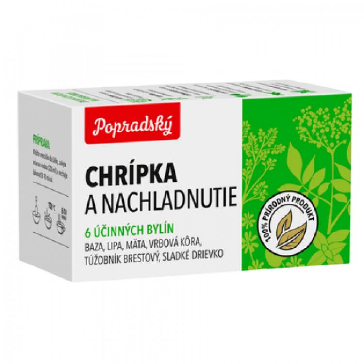 Popradský Chrípka a nachladnutie bylinný čaj 15 x 1,5 g