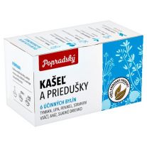 Popradský Kašeľ a priedušky bylinný čaj 15 x 1,5 g