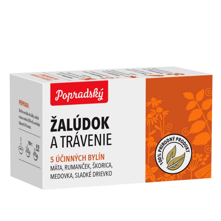 Popradský Žalúdok a trávenie bylinný čaj 15 x 1,5 g