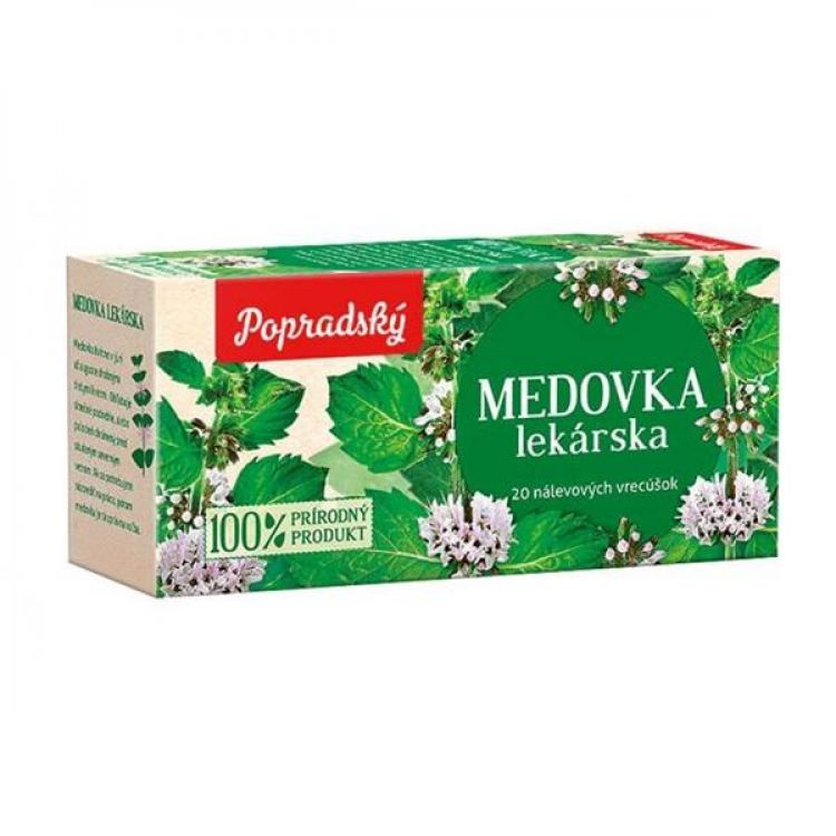 Popradský Bylinný čaj medovka lekárska 20 x 1,5 g (30 g)