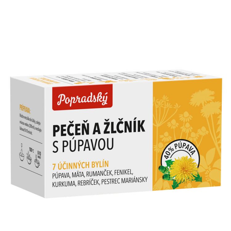Popradský Pečeň a žlčník s púpavou bylinný čaj 15 x 1,5 g