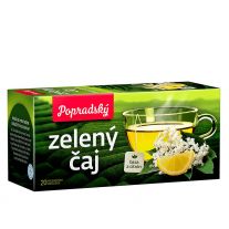 Popradský Zelený čaj - baza a citrón 20 x 1,5 g