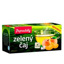 Popradský Zelený čaj marhuľa 20 x 1,5 g (30 g)