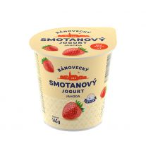 MILSY Bánovecká Smotanový jogurt Jahoda 145 g